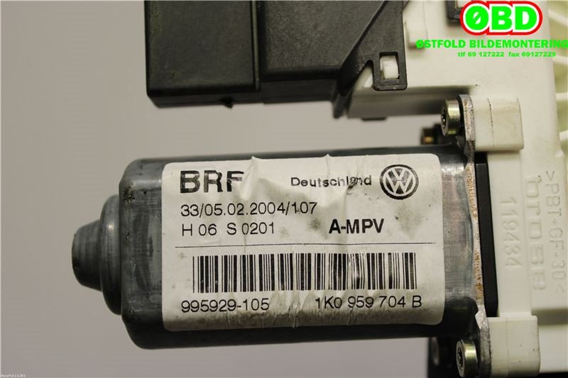 Ruteheis høyre bak til VW Touran 2003-2006 (Type I, Fase 1)  (VOLKSWAGEN|1K0 959 704 E||1K0959704B)