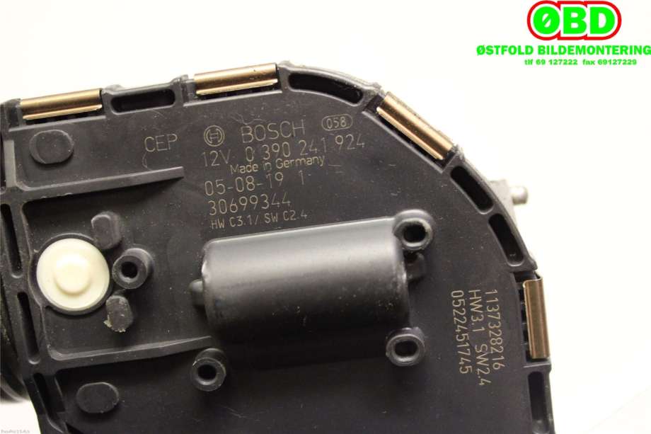 Viskermotor frontrute til Volvo C70 2006-2010 (Type II, Fase 1)  (VOLVO||0390241924|30699344)