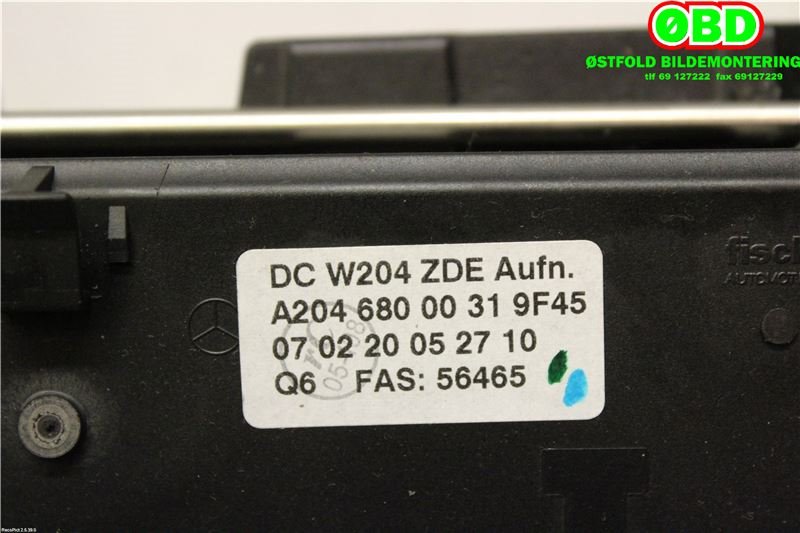 Instrument kjørecomputer til Mercedes C-Klasse 2007-2011 (Fase 1) (W204) (W204) (MERCEDES|A 204 820 31 97|A 204 820 54 97|)