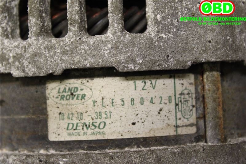 Dynamo til Land Rover Range Rover Sport 2005-2013  (LAND-ROVER|YLE500200|LR133249|YLE500420)