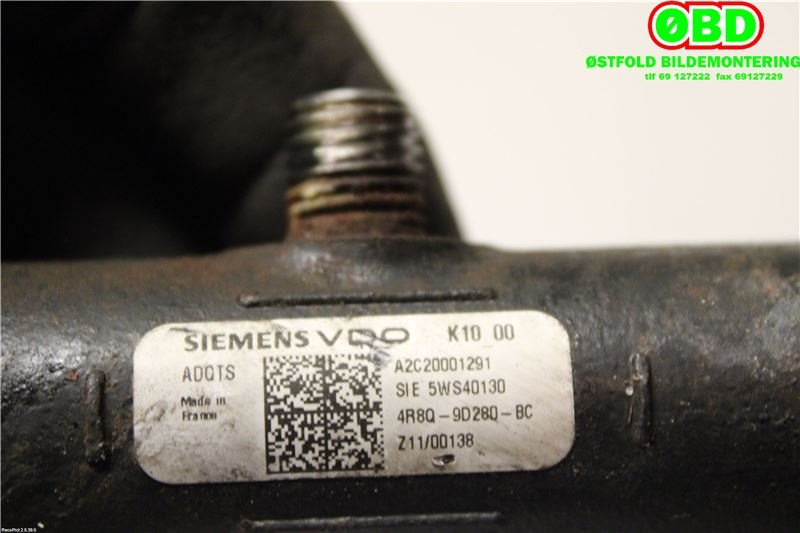 Dyseskinne (fuelrail) til Land Rover Range Rover Sport 2005-2013  (LAND-ROVER|1369552||4R8Q9D280BC)