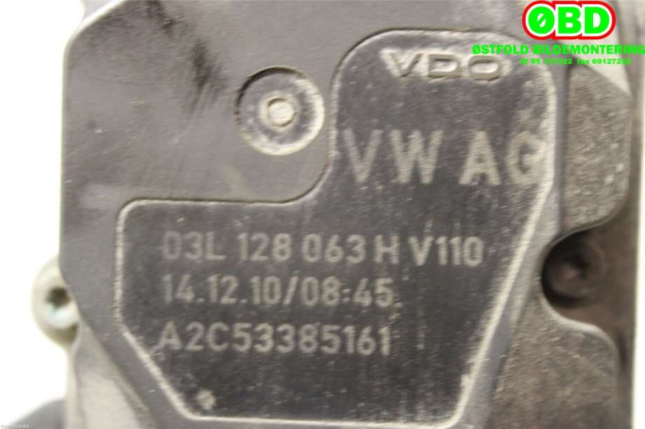 Spjeldhus til VW Transporter / Caravelle 2003-2009 (Fase 1) (T5) (T5) (03L 128 063 H|03L 128 063 S|03L128063H)