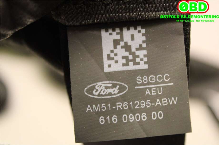 Airbag beltestrammer til Ford C-Max 2010-2015 (Type II, Fase 1)  (FORD|1846144||AM51R61295ABW)