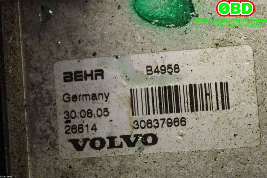 Oljekjøler til Volvo C70 2006-2010 (Type II, Fase 1)  (VOLVO|30637966|)