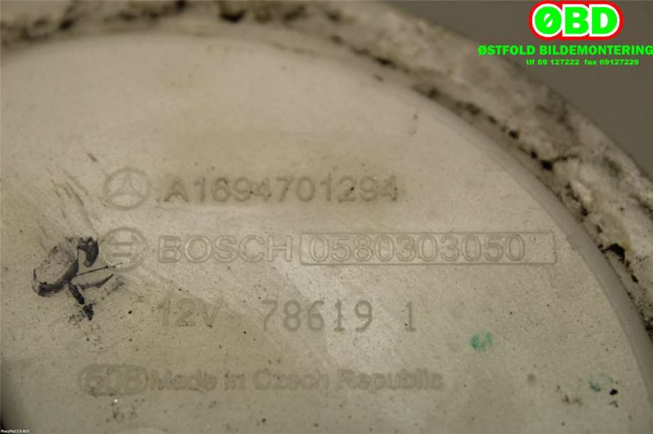 Dieselpumpe fødepumpe til Mercedes B-Klasse 2005-2008 (Fase 1) (W245) (W245) (A 169 470 12 94||1694701294)