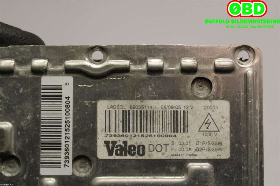 Styreenhet xenon/ballast til Citroën C4 2004-2011 (Type I)  (CITROEN|6224F9|89035114|)