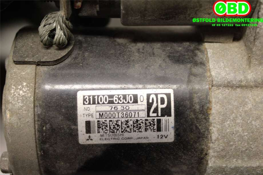 Starter til Suzuki SX4 2006-2009 (Type I, Fase 1)  (SUZUKI|31100-63J10||31100-63J00)