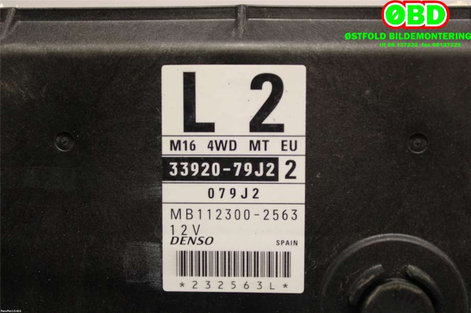 Styreenhet motor til Suzuki SX4 2006-2009 (Type I, Fase 1) (SUZUKI|33920-79J24|33920-79J22)