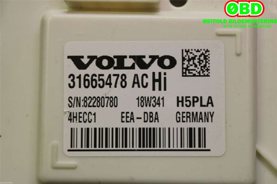 Styreenhet comfort (BCM) til Volvo XC60 2017-->> (Type II) (Volvo|36010473||31665478AC)