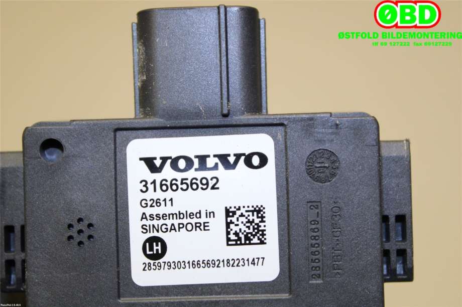 Sensor radar til Volvo XC60 2017-->> (Type II)  (Volvo|31665692|)
