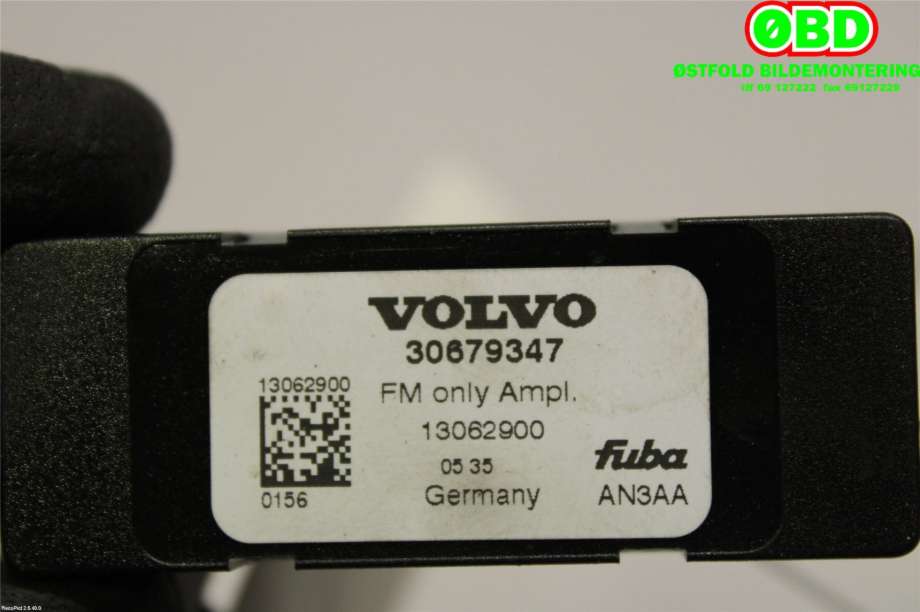 Antenne forsterker til Volvo C70 2006-2010 (Type II, Fase 1)  (VOLVO|30775607||30679347)