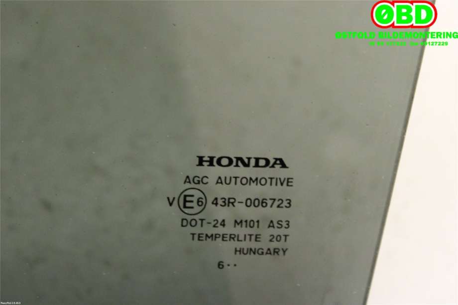Siderute venstre bak til Honda CR-V 2007-2012 (Type III)  (HONDA|73450SWWE10|)