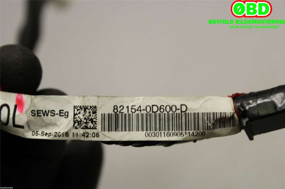 Ledningsnett til Toyota Yaris 2014-2020 (Type III, Fase 2) (TOYOTA|821540D600||821540D600D)