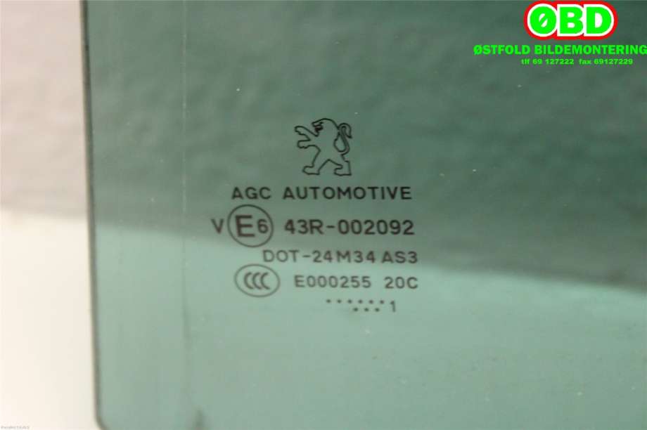 Siderute venstre bak til Peugeot 5008 2010-2017 (Type I)  (9203 KC|)