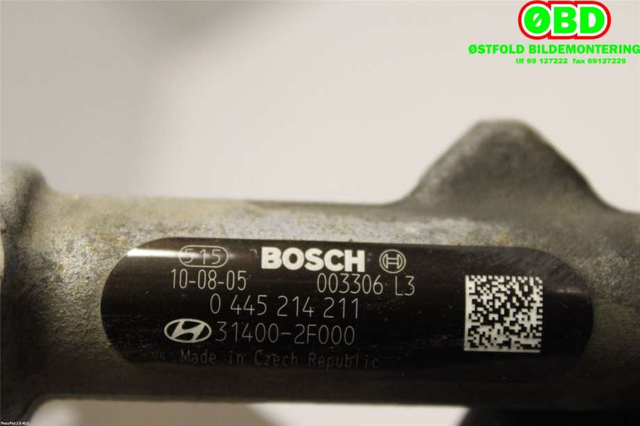 Dyseskinne (fuelrail) til Hyundai Ix35 2010-2015  (HYUNDAI|314002F000|0445214211)