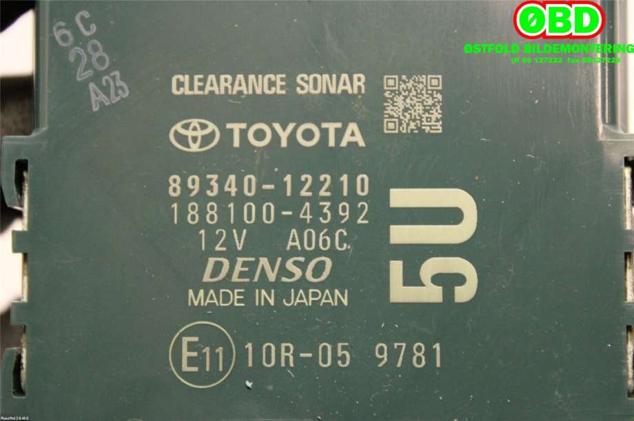 Styreenhet diverse til Toyota Corolla 2019-->>  (TOYOTA COROLLA|8934012210|)