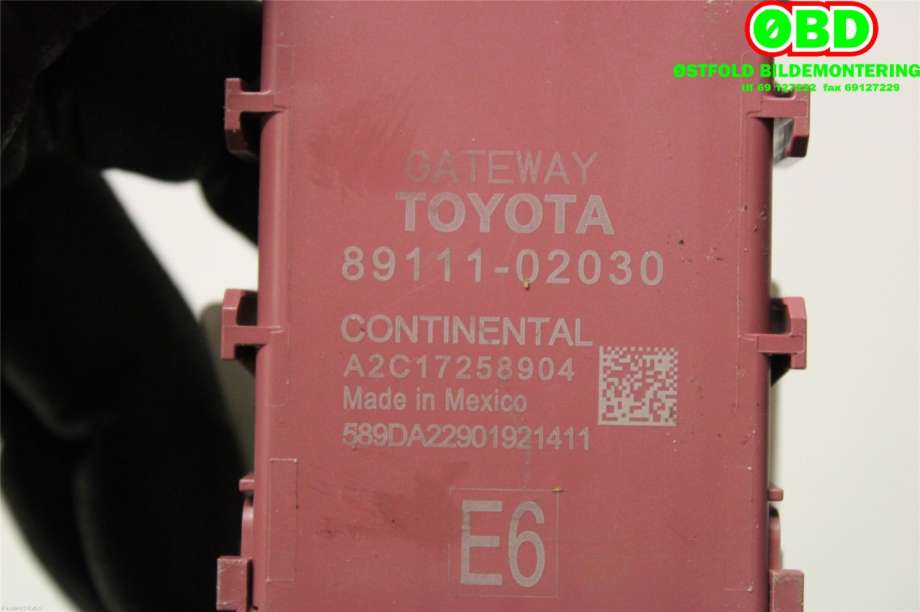Styreenhet diverse til Toyota Corolla 2019-->>  (TOYOTA COROLLA|8911102030|)