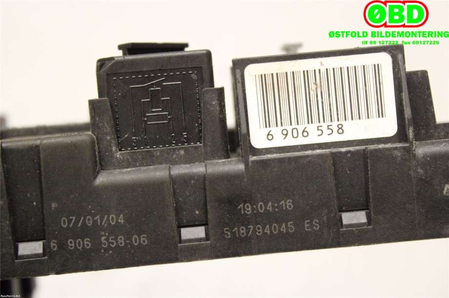 Sikringsboks til BMW 5-Serie 2003-2010 (E60/E61) (E60/E61) (BMW|62 11 6 958 592|)