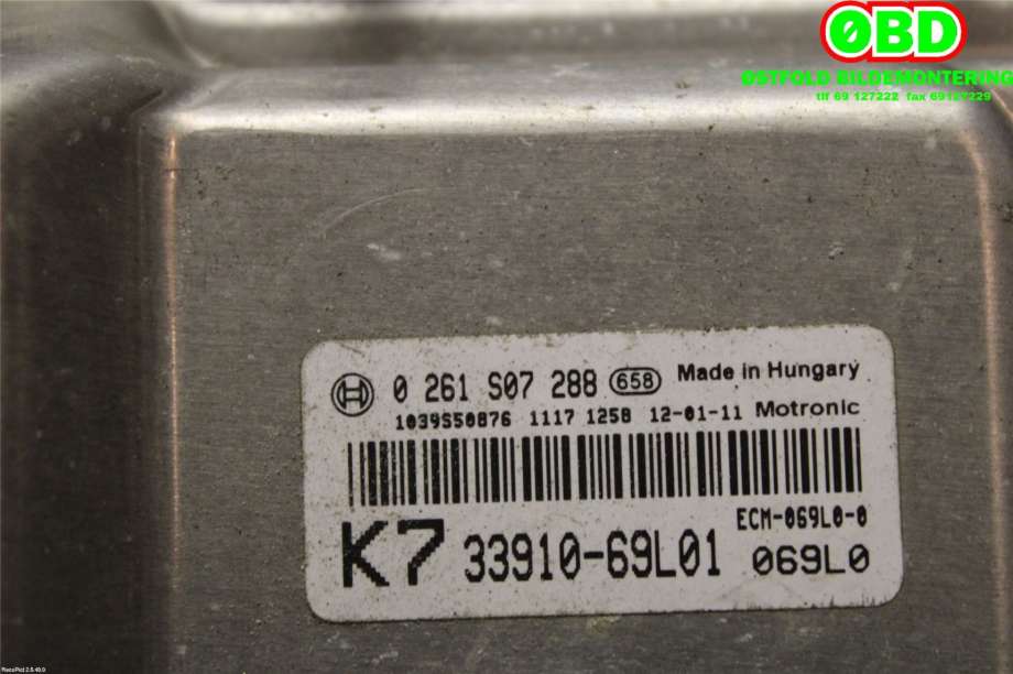 Styreenhet motor til Suzuki Swift 2011-2017  (SUZUKI|33910-69L01|0261S07288)