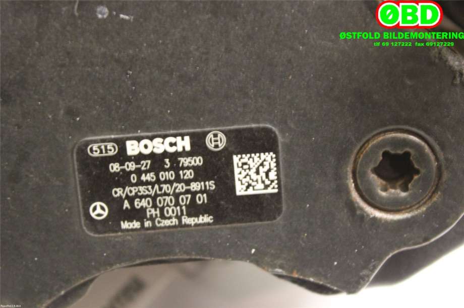 Dieselpumpe til Mercedes B-Klasse 2008-2011 (Fase 2) (W245) (W245) (MERCEDES|A 640 070 07 01||6400700701)