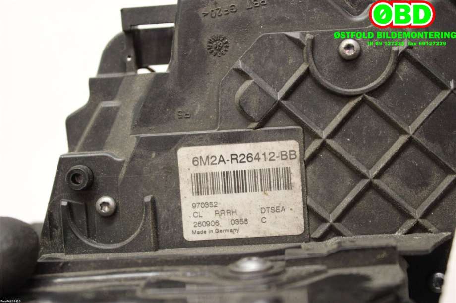 Låsekasse høyre bak til Ford S-Max 2006-2010 (Type I, Fase 1)  (FORD|1791408||6M2AR26412BB)