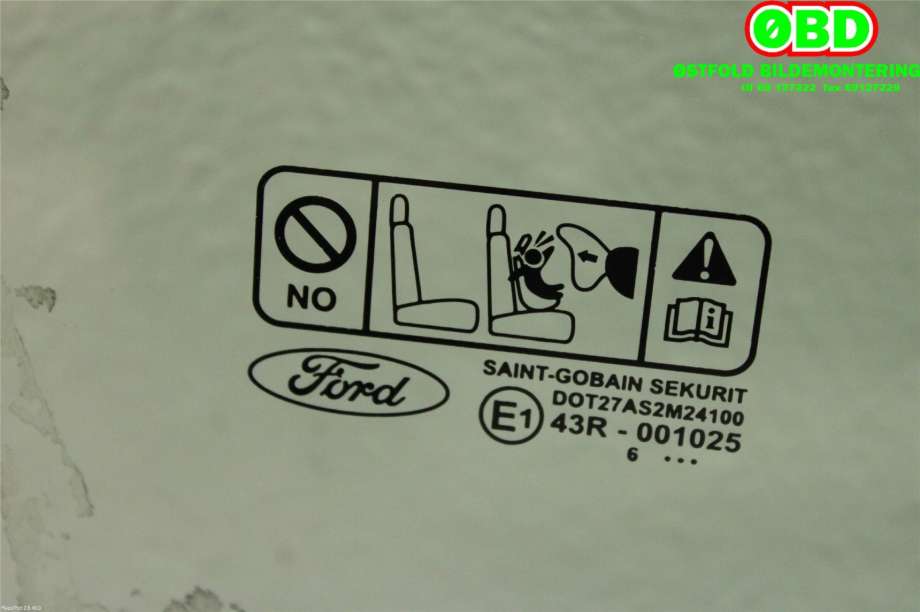 Siderute høyre foran til Ford S-Max 2006-2010 (Type I, Fase 1) (FORD|1507847|)