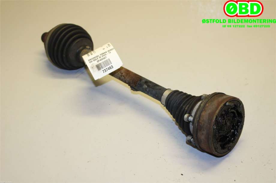 Drivaksel venstre foran til VW Golf VI 2008-2012  (VOLKSWAGEN|1K0 407 271 LA|1K0 407 763 CX|)