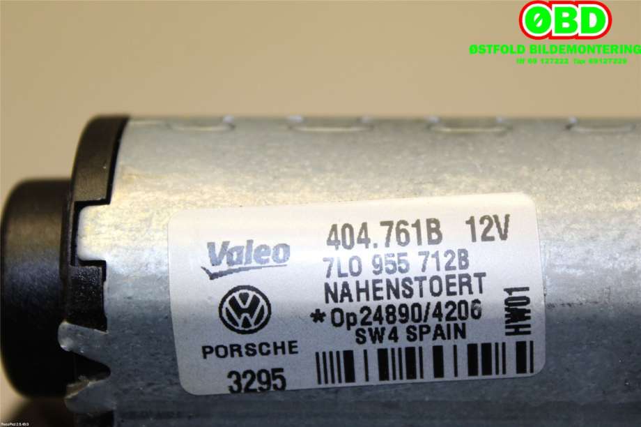 Viskermotor bakrute til VW Touareg 2003-2007 (Type I, Fase 1) (VOLKSWAGEN|7L0 955 712 C||7L0955712B)