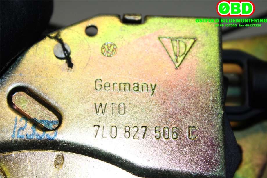 Baklukelås til VW Touareg 2003-2007 (Type I, Fase 1) (VOLKSWAGEN|7L6 827 501 B||7L0827506D)