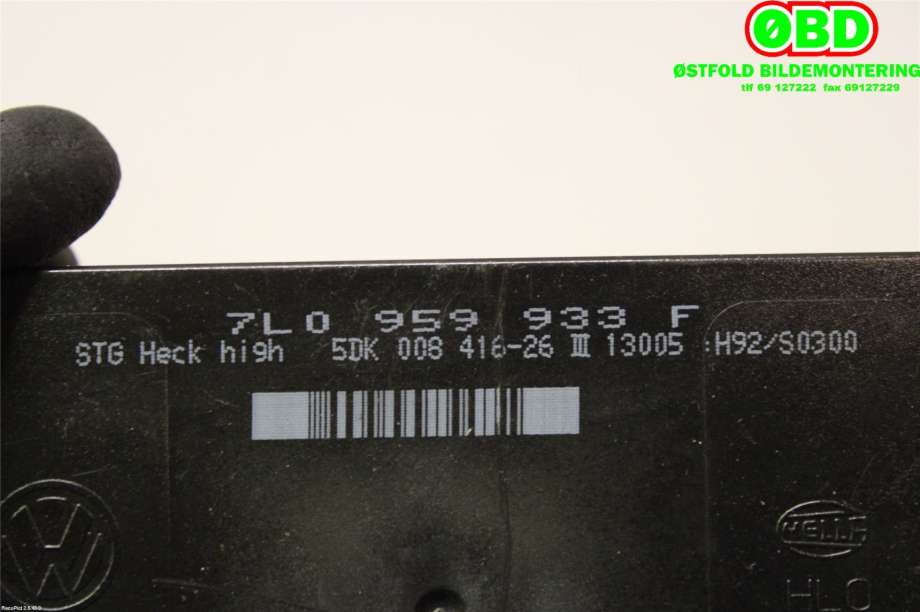 Styreenhet comfort (BCM) til VW Touareg 2003-2007 (Type I, Fase 1)  (VOLKSWAGEN|7L0 959 933 H||7L0959933F)