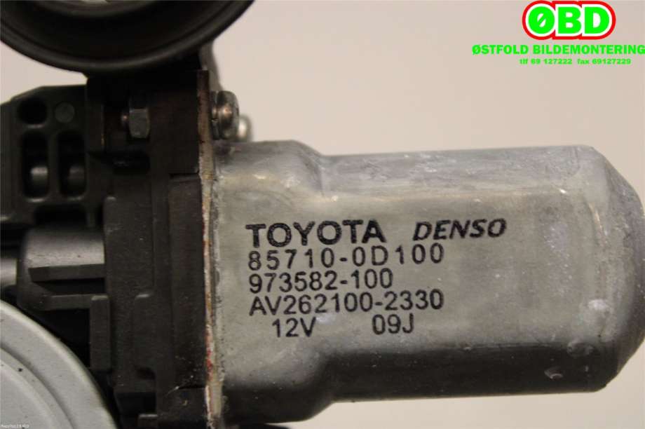 Ruteheis venstre bak til Toyota Auris 2007-2010 (Type I, Fase 1)  (TOYOTA|6984002240||857100D100)