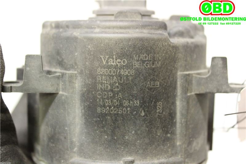 Tåkelykt venstre foran til Renault Megane 2003-2005 (Type II, Fase 1)  (RENAULT|8200074008|)