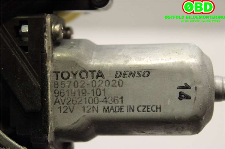 Ruteheis venstre foran til Toyota Auris 2010-2012 (Type I, Fase 2) (TOYOTA|6982002330|)