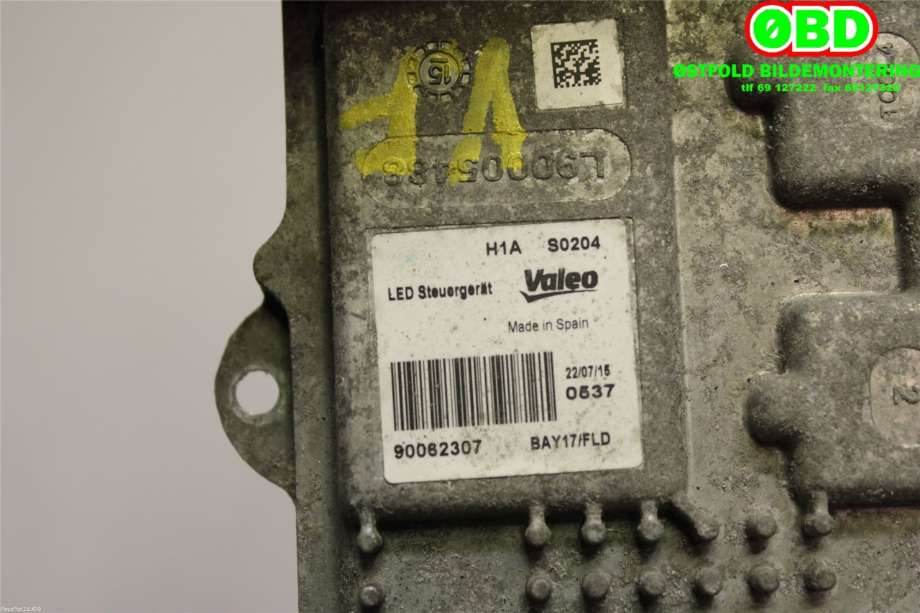 Styreenhet xenon/ballast til Peugeot 508 2014-2018 (Type I, Fase 2) (PEUGEOT|1612496880|90062307|)