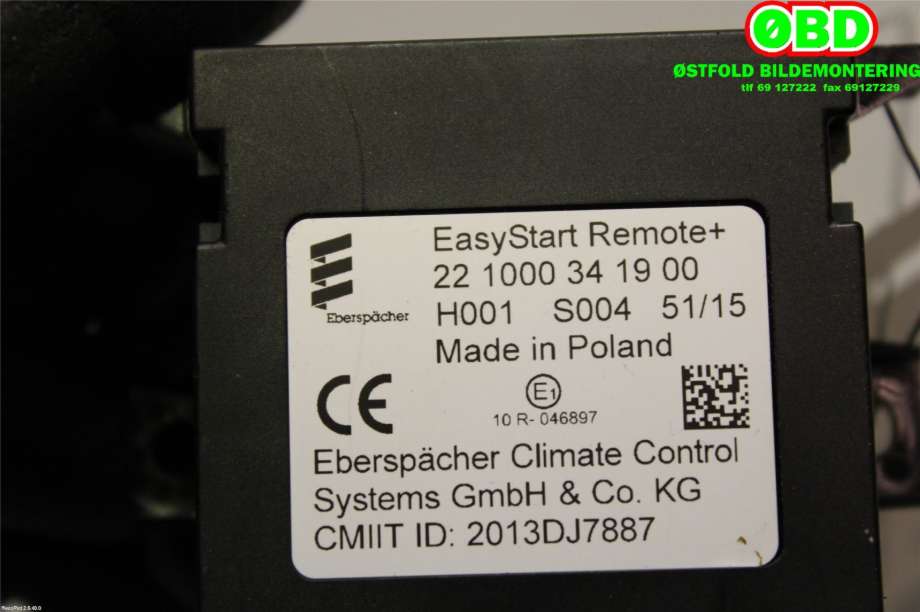 Styreenhet diverse til Peugeot 508 2014-2018 (Type I, Fase 2)  (PEUGEOT||221000341900)