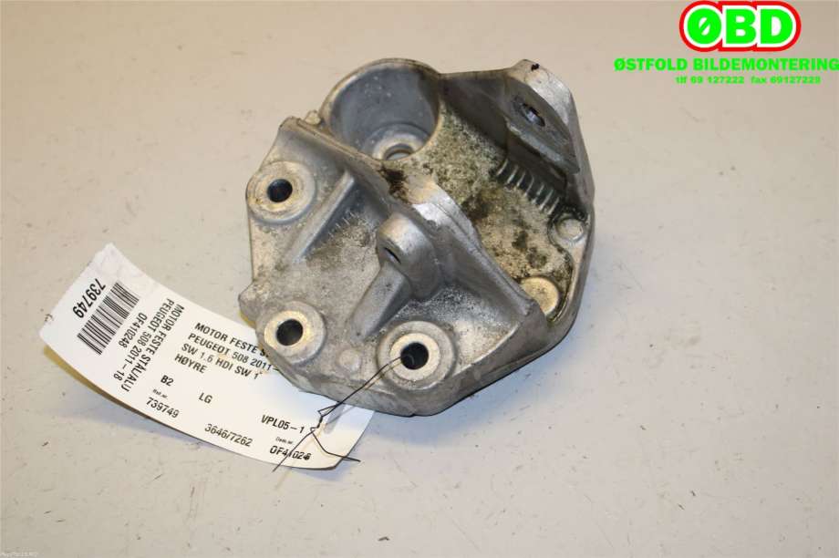 Motorfeste til Peugeot 508 2014-2018 (Type I, Fase 2) (PEUGEOT|1807Y2||9647646380)