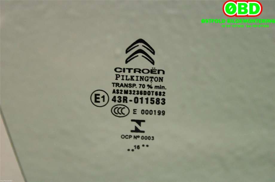 Siderute høyre foran til Citroën C4, Cactus 2014-2017 (Fase 1)  (CITROEN|98 100 810 80|)
