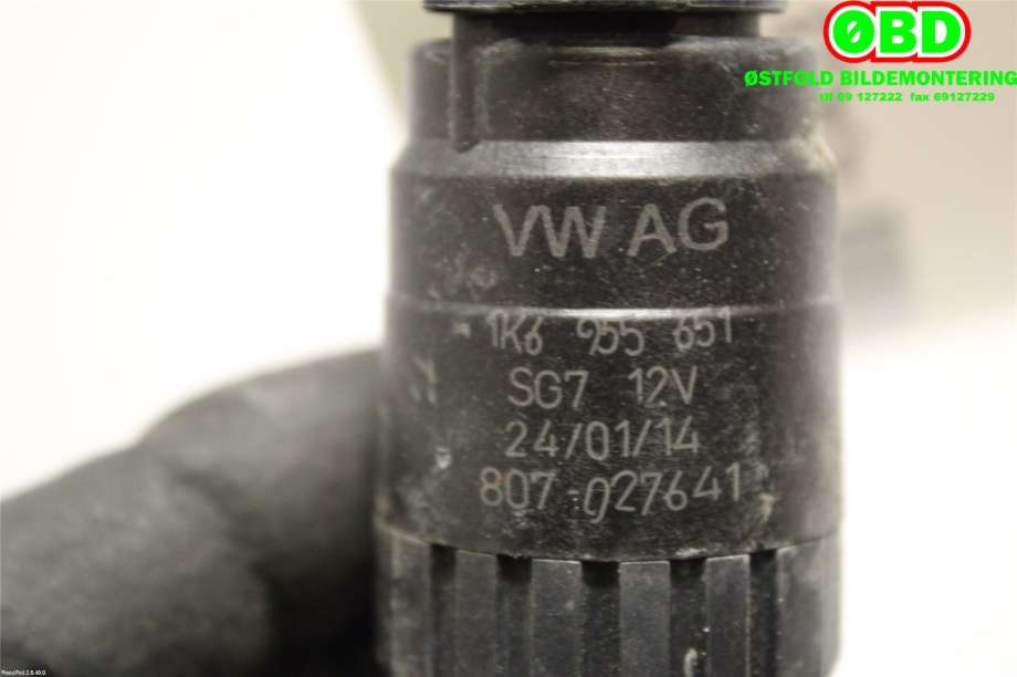 Spylerpumpe foran til Audi Q3 2011-2014 (Type I, Fase 1)  (AUDI|1K6 955 651||1K6955651)