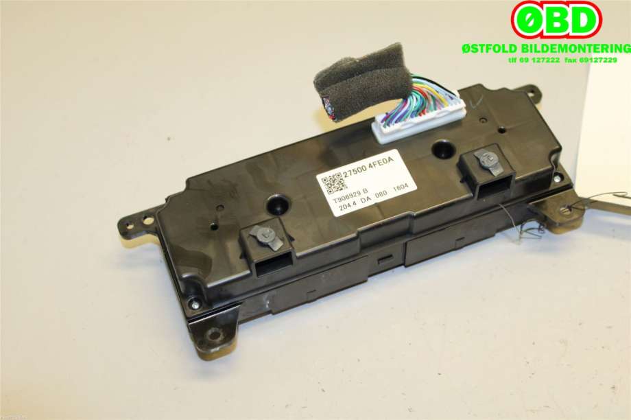 Varmeapparat betjening til Nissan NV200 2010-2019  (NISSAN|275004FE0A|)