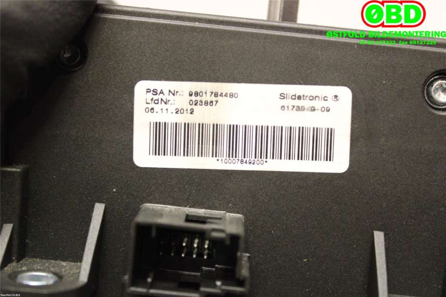 Girstang/girvelger automat til Citroën DS5 2012-2017  (CITROEN|9801784480|)