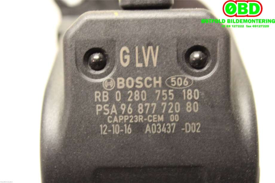 Pedal gass til Citroën DS5 2012-2017  (CITROEN|9687772080|1608510280)