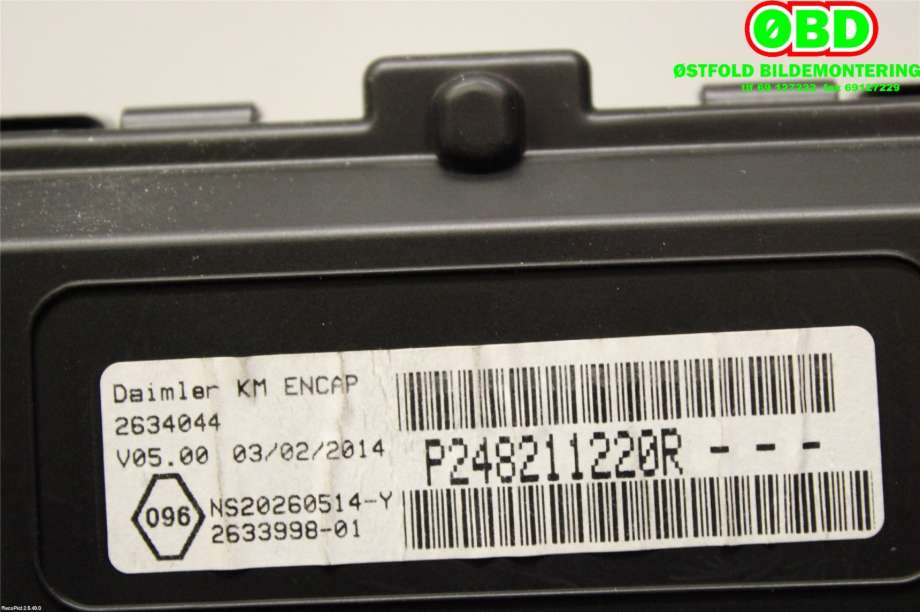 Instrumentpanel til Mercedes Citan 2012-2021 (W415) (W415) (MERCEDES|A 415 900 74 00|A 415 900 49 02|248211220R)