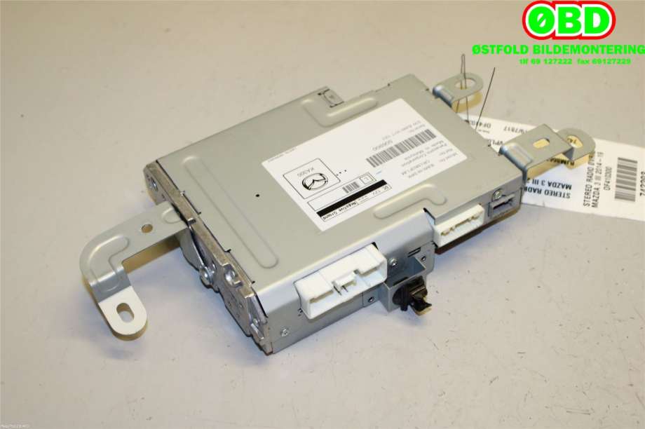 Bilstereo diverse til Mazda 3 2013-2016 (Type III, Fase 1)  (MAZDA|BJM866DRX|)