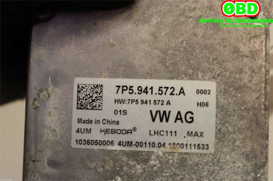Styreenhet xenon/ballast til VW Golf VII 2012-2017 (Fase 1)  (7P5 941 572 A||7P5941572A)