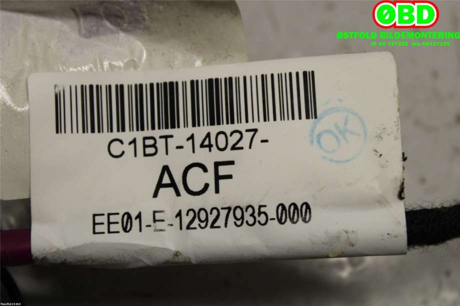 Ledningsnett til Ford Fiesta 2013-2017 (Type VI, Fase 2)  (FORD|2008887||C1BT14027ACF)