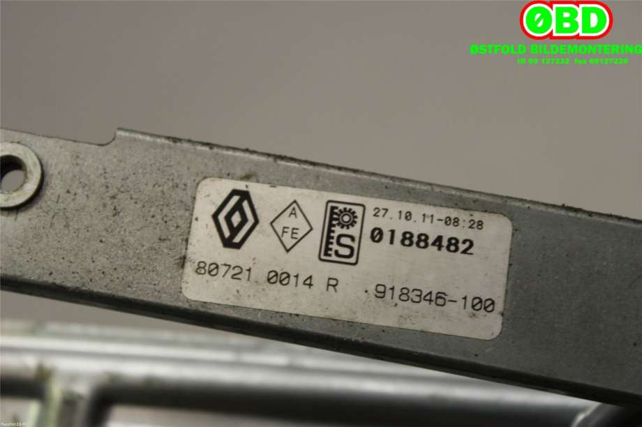 Ruteheis til Renault Fluence Z.E 2011-2014 (RENAULT|807210014R|)