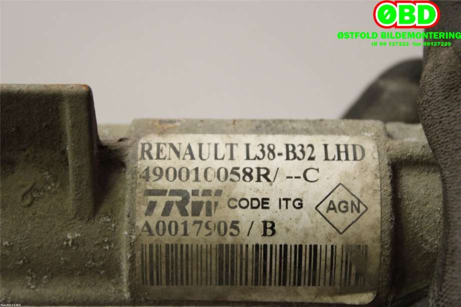 Tannstang til Renault Fluence Z.E 2011-2014 (RENAULT|490010058R|)