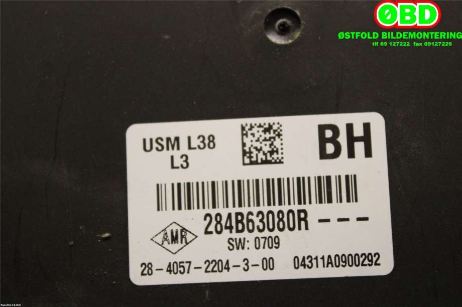 Sikringsboks til Renault Fluence Z.E 2011-2014  (RENAULT|284B63080R|)