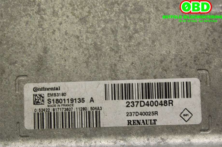 Styreenhet diverse til Renault Fluence Z.E 2011-2014 (RENAULT|237D40048R|237D40095R)