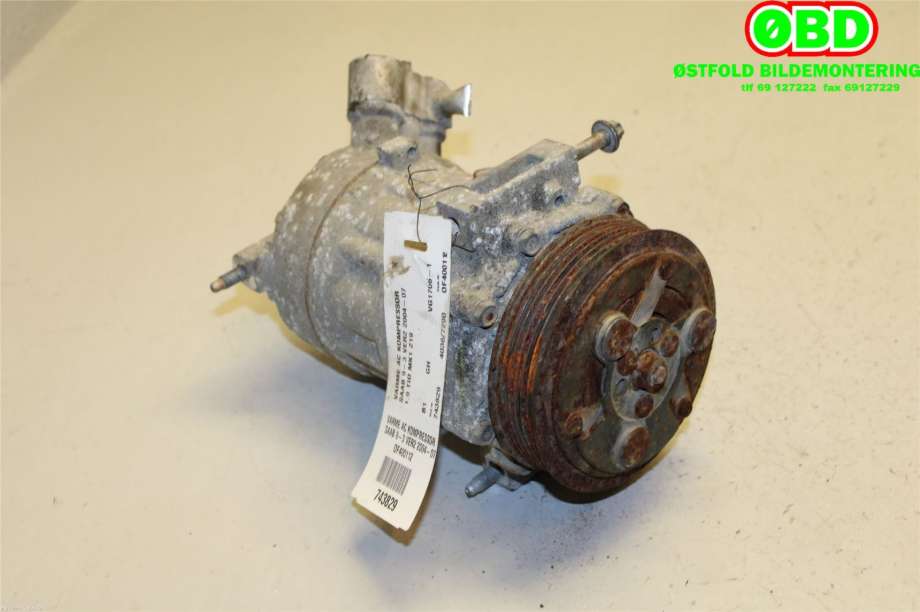 Aircondition kompressor til Saab 9-3 2003-2007 (Type II, Fase 1) (SAAB|)
